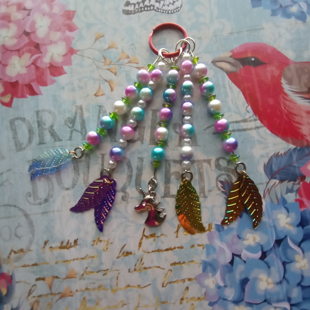 Handmade unicorn Keychain - Picture 5 of 13